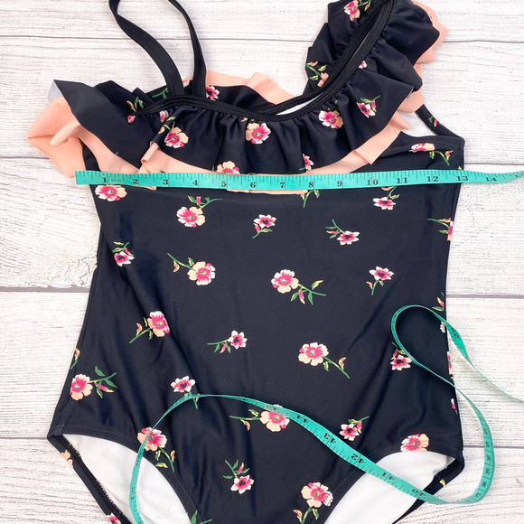 NEW Kanu Girl One Piece Swimsuits Floral Ruffle Beach Swimwear - Picture 5 of 7